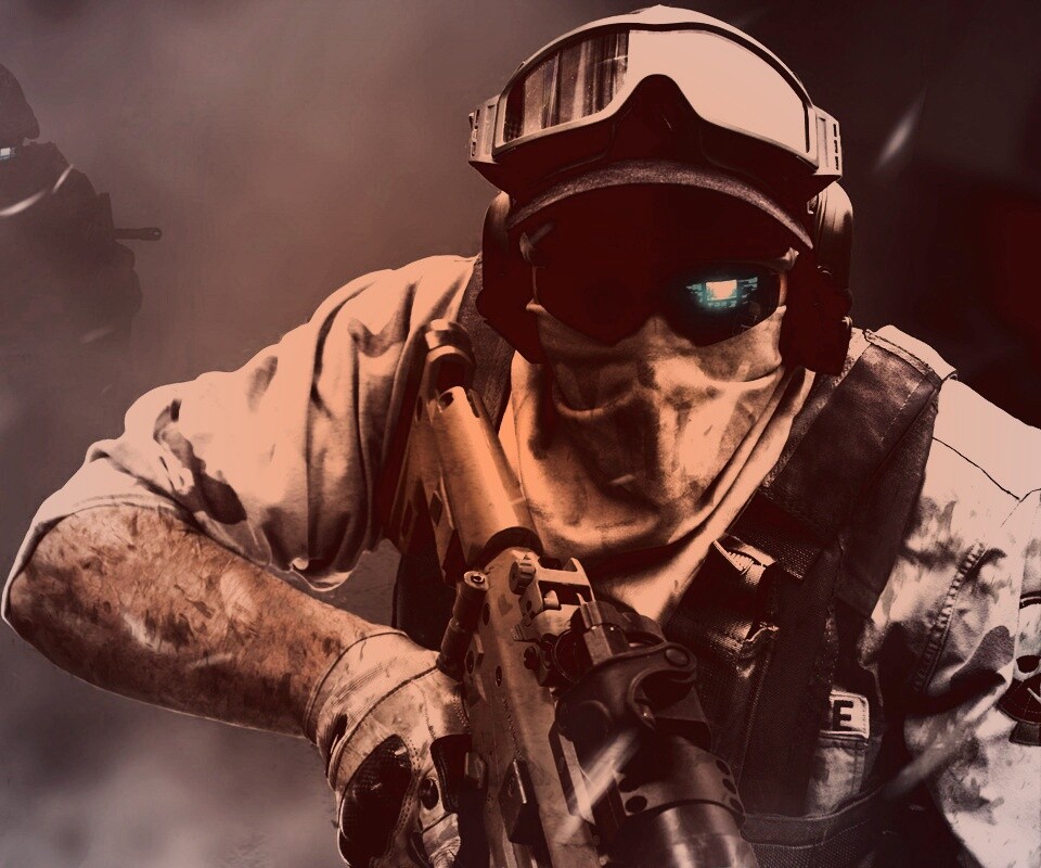 Боец в маске обои