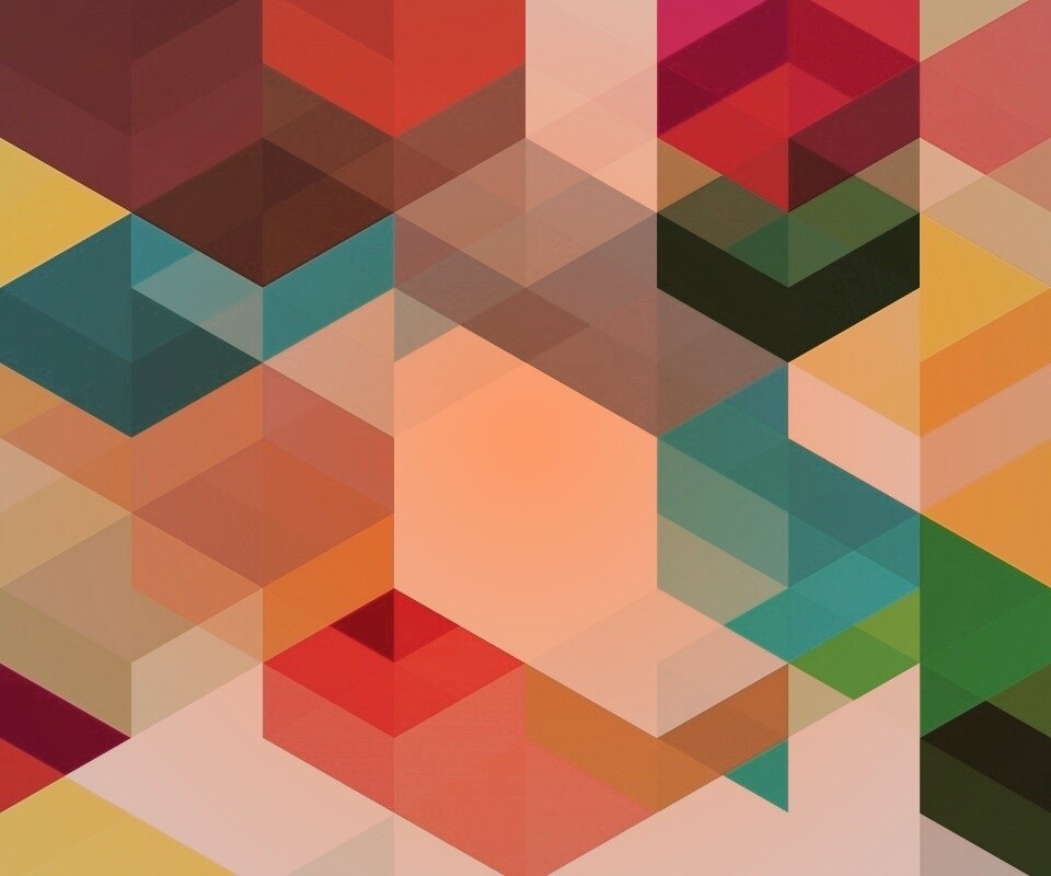 Разноцветные параллелограммы обои