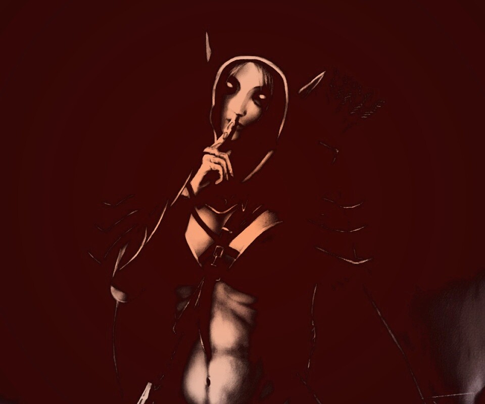 Ночная эльфийка призывает к тишине обои