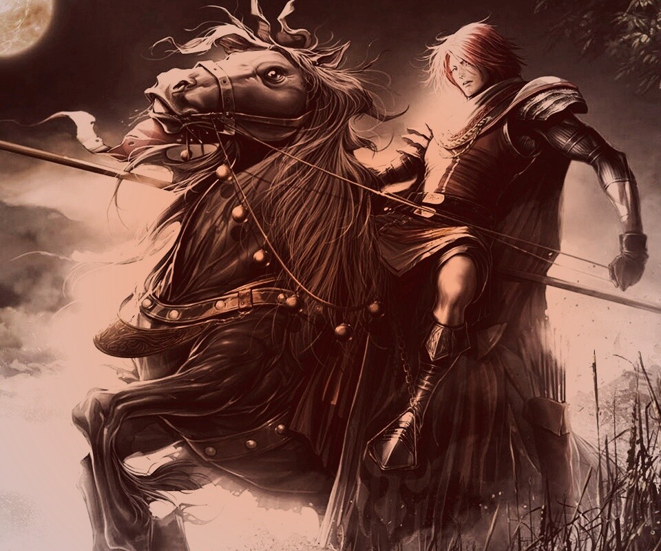 Рыцарь с копьем обои