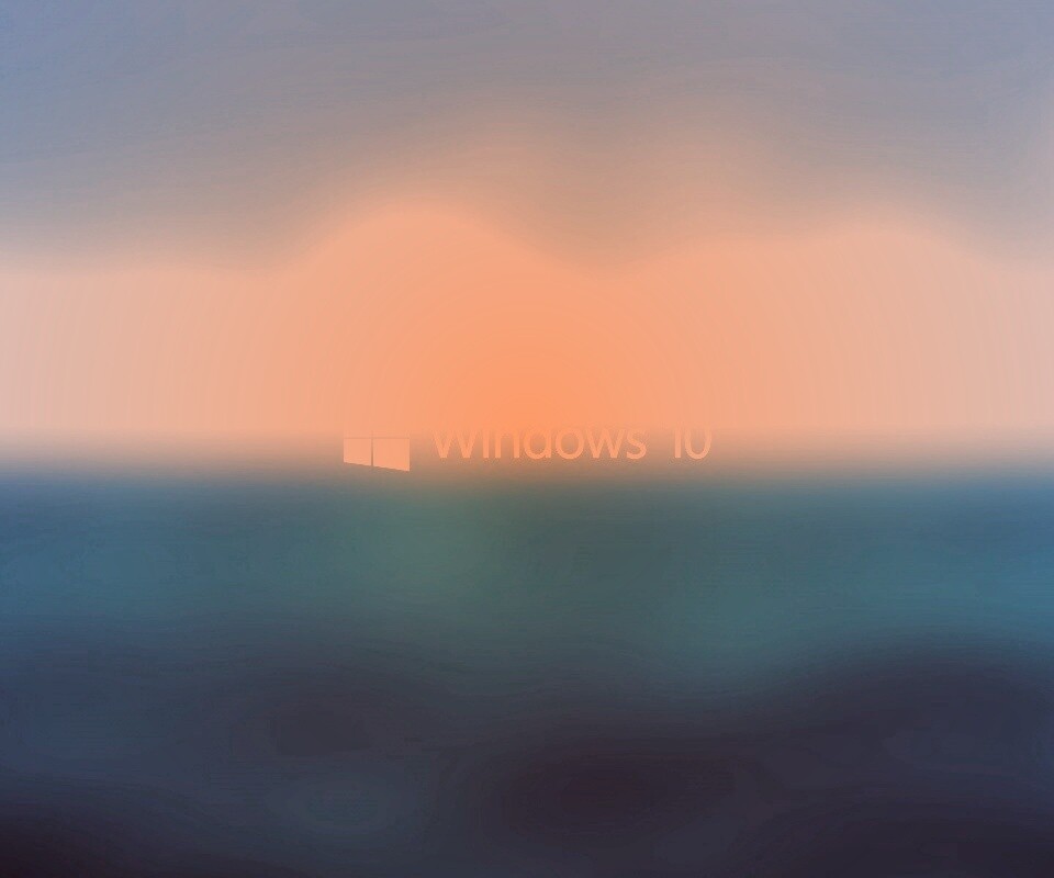 Windows 10 на синем фоне обои