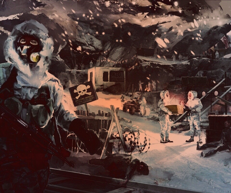 Снежно и опасно обои