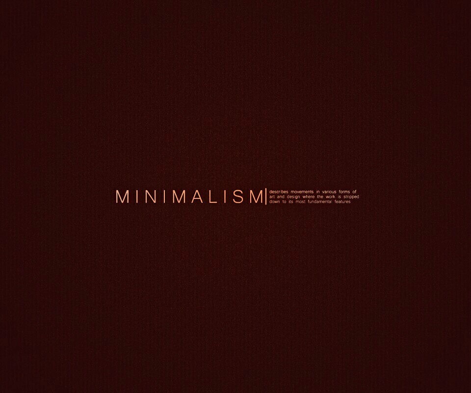 Минимализм обои