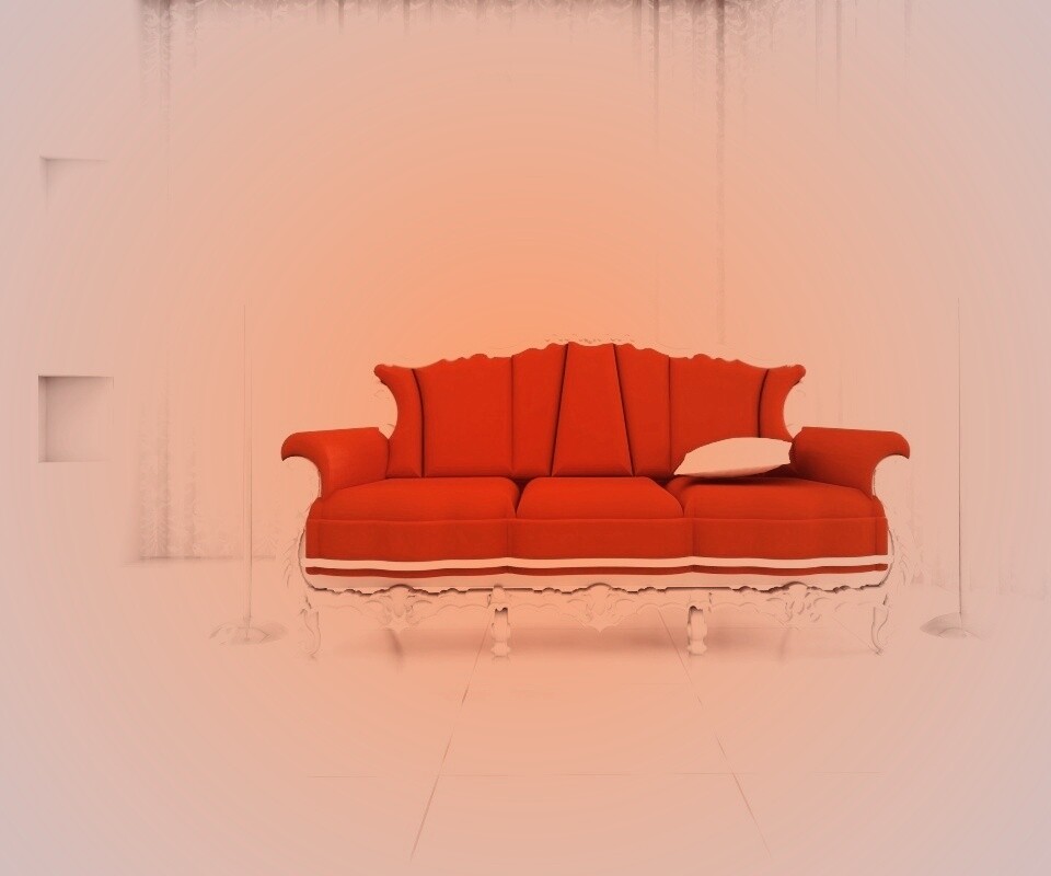 Диван в стиле ампир обои