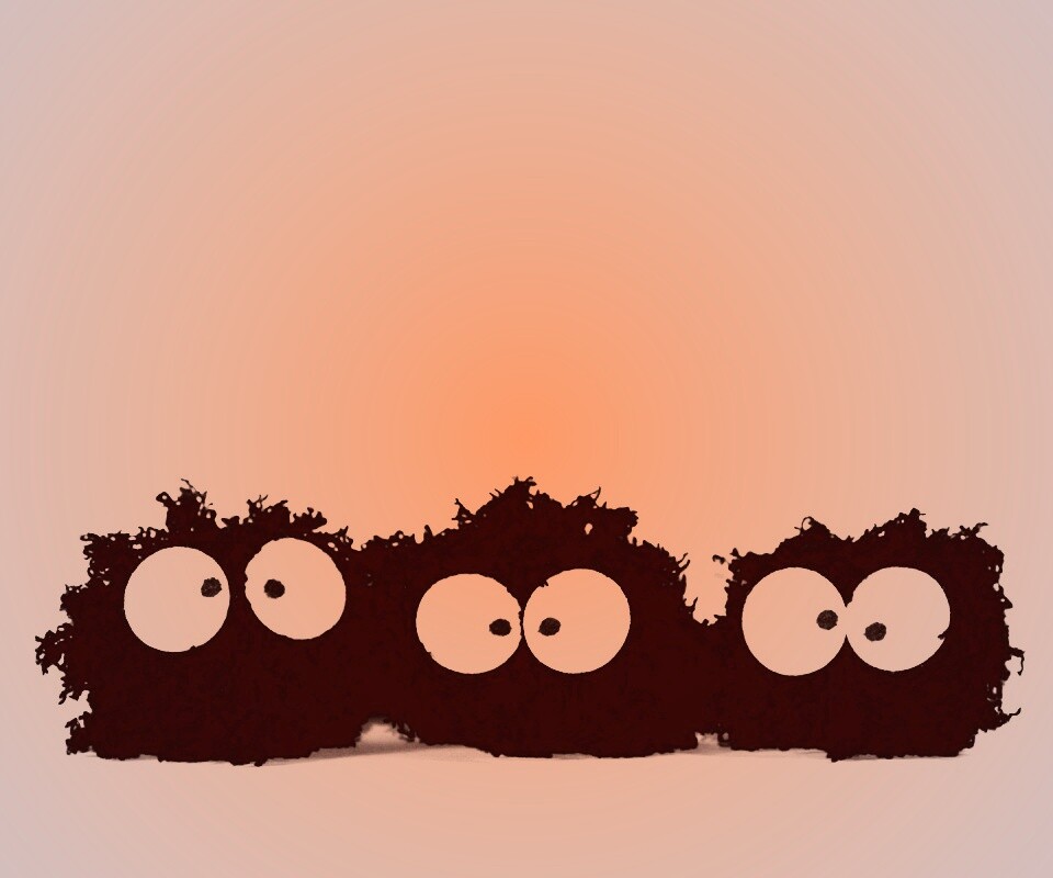 Кляксы с глазами обои