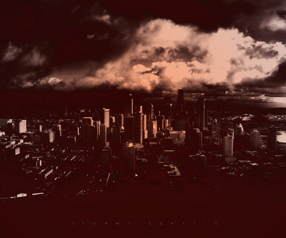 Штормовой Сиэтл обои