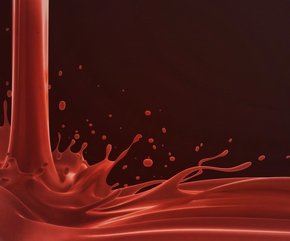 Красный всплеск обои