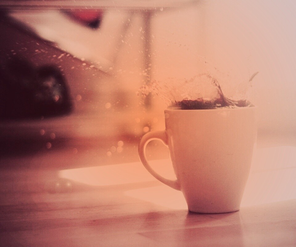 Кофейный всплеск обои