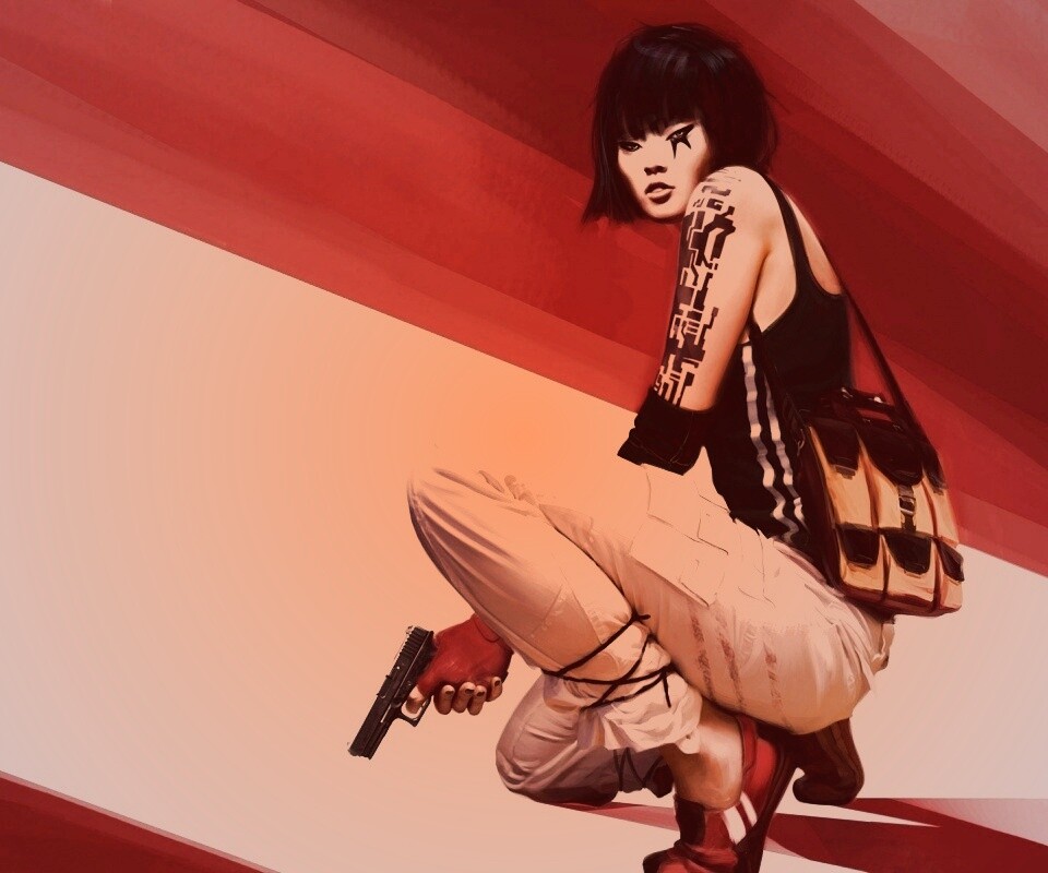 Фейт с пистолетом обои