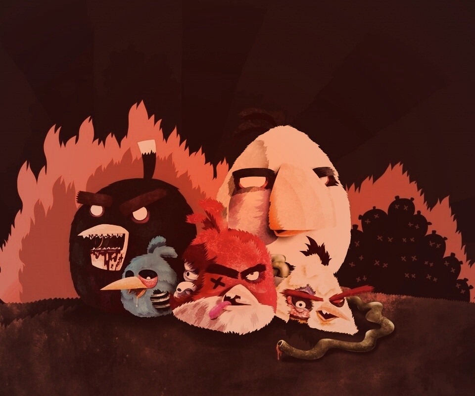 Angry Zombie Birds обои