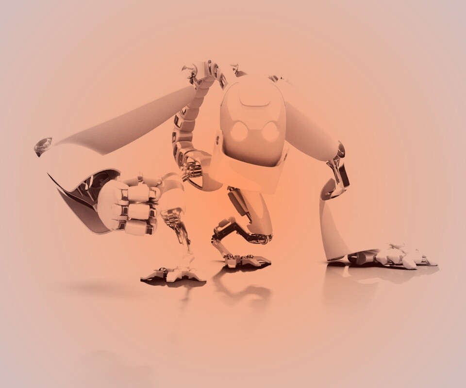 Крадущийся робот обои