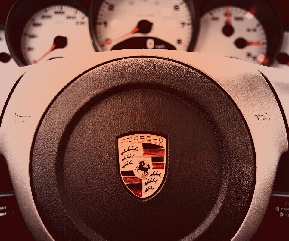 Руль Porshe обои