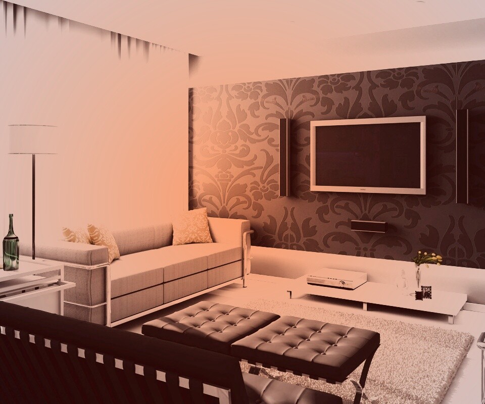 Современная комната обои