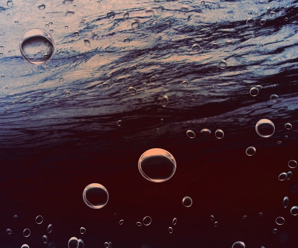 Пузыри под водой обои