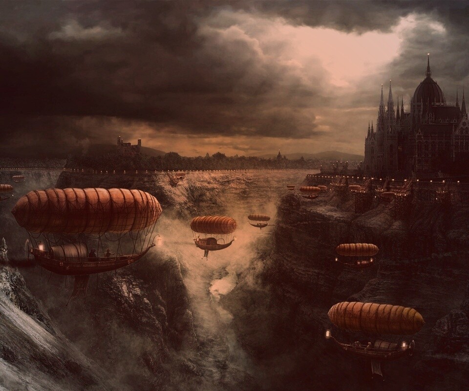 Фентезийный Будапешт обои