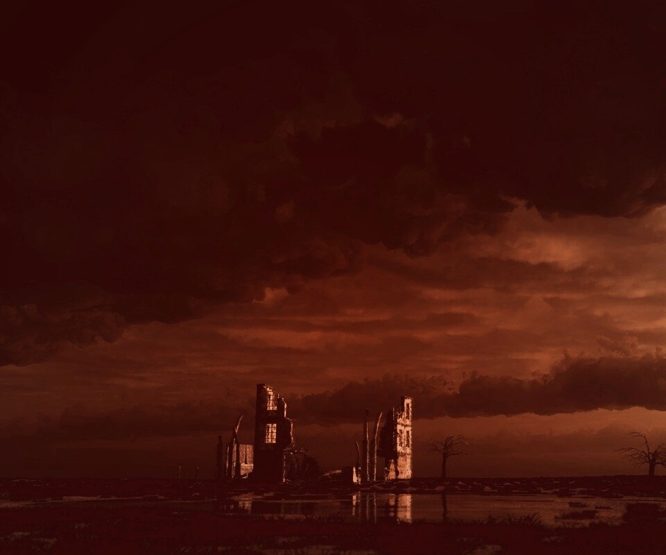 Руины здания обои