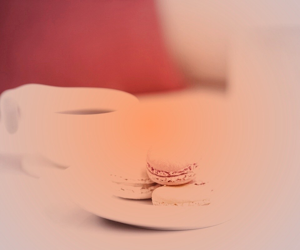 Кофе с пирожным обои