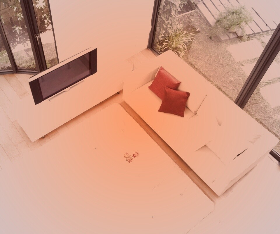 Комната сверху обои