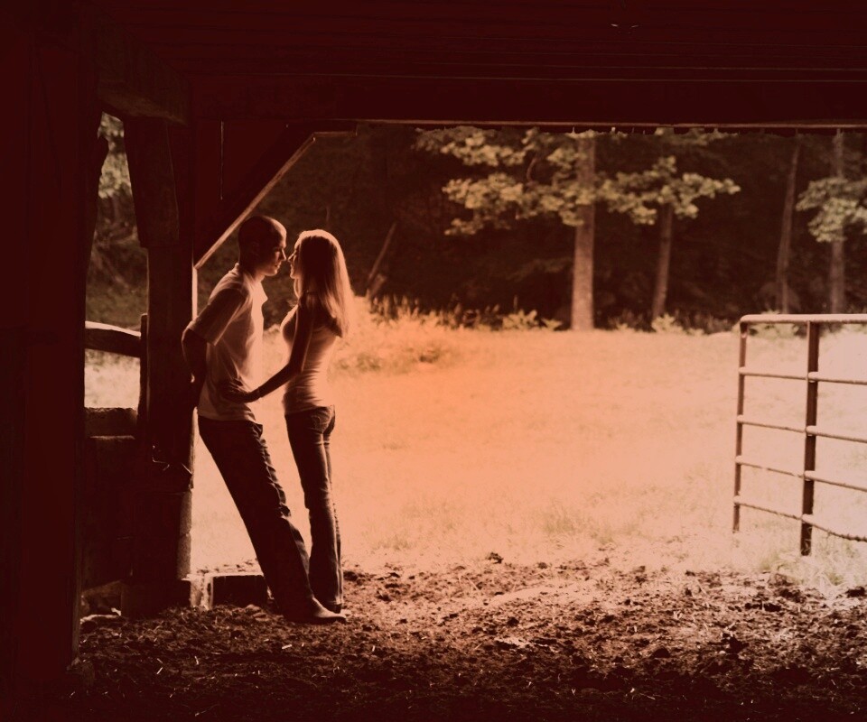 Любовь на природе обои