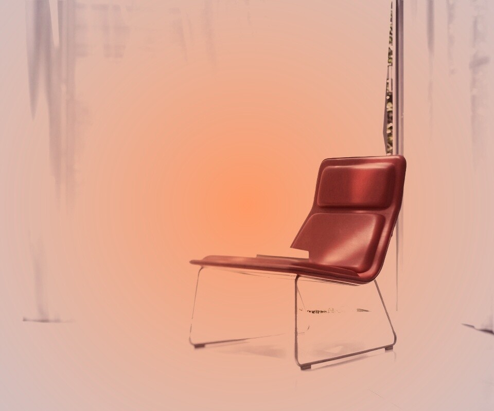 Стул перед занавеской обои