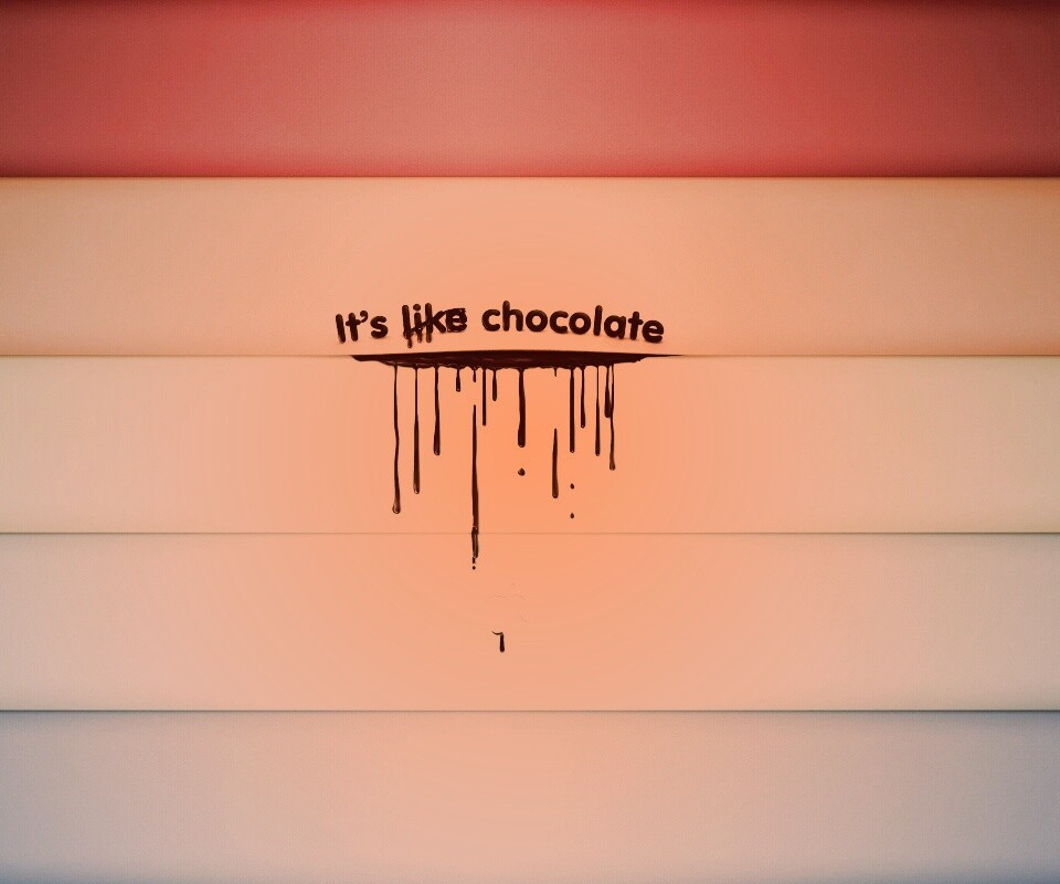 It"s not like chocolate обои