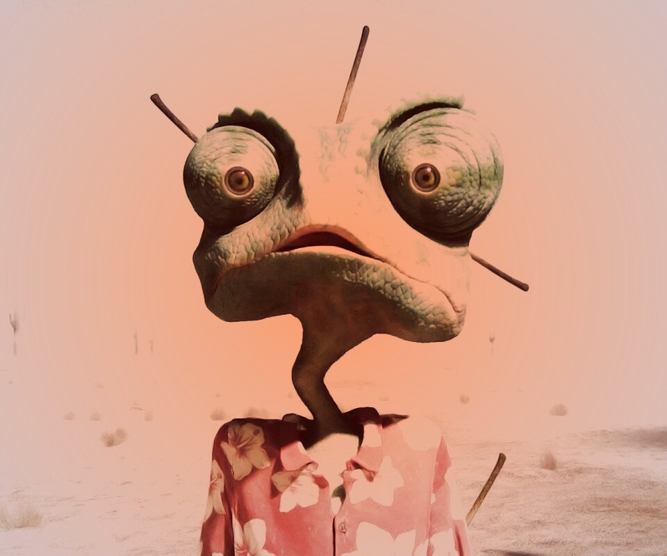 Ранго в колючках от кактуса обои