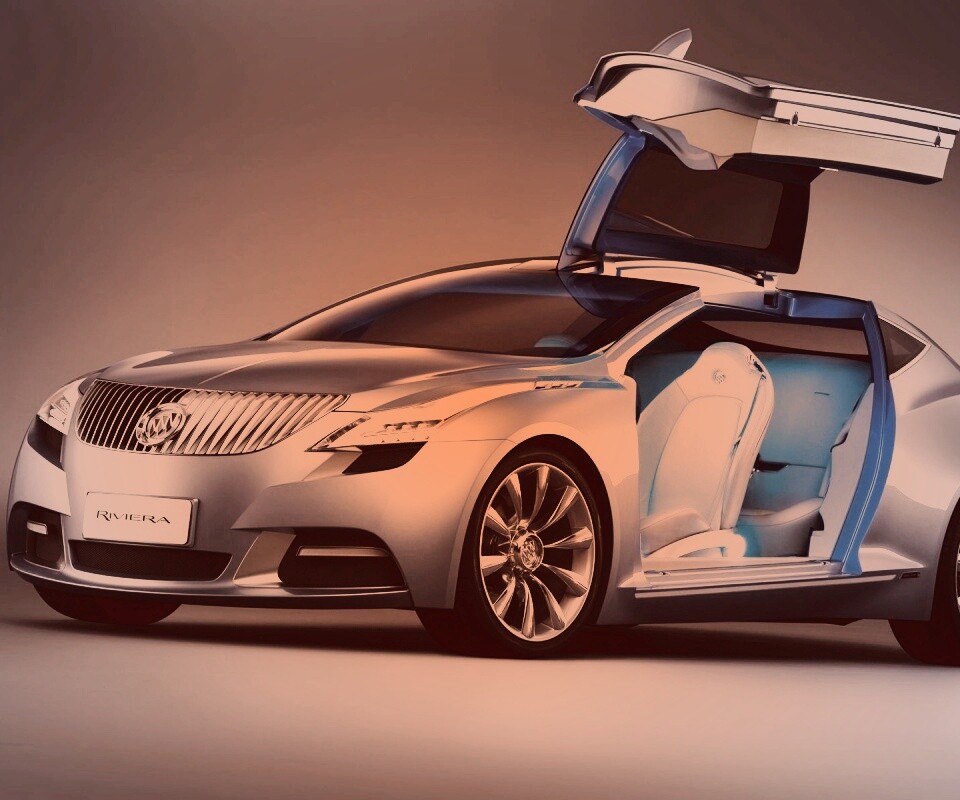 Buick Riviera с распахнутой дверцей обои