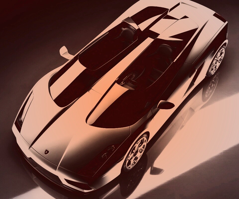 Светло-серый Lamborghini обои