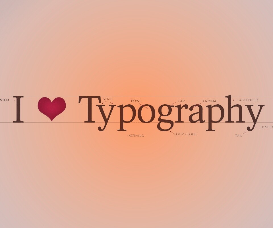 I love typography обои