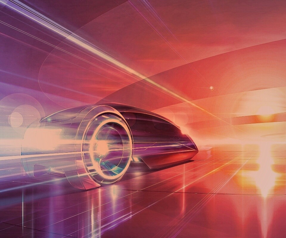 В закат обои