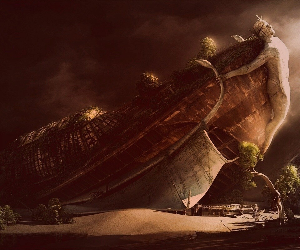 Древнее воздушное судно обои