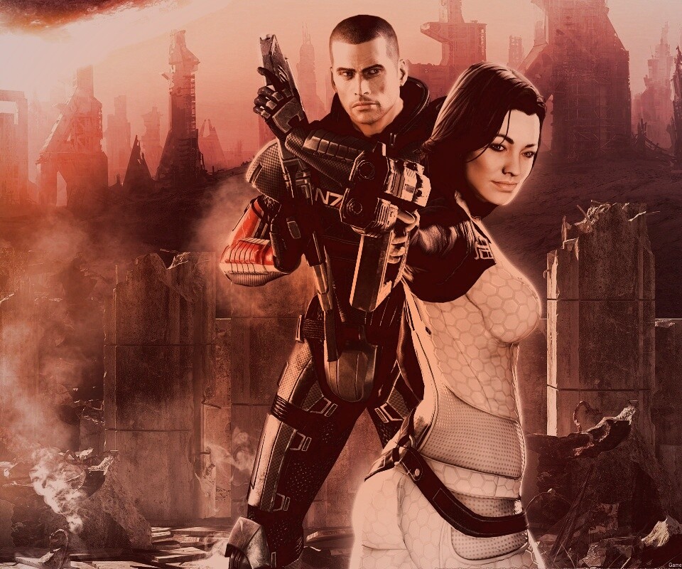 Шепард и Миранда обои