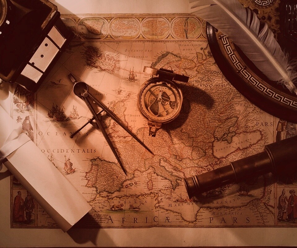 Карта путешественника обои