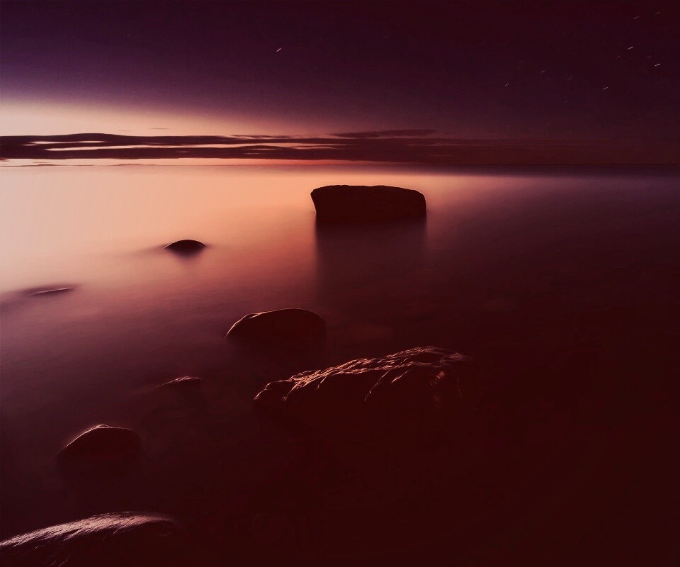 Камни в тумане обои