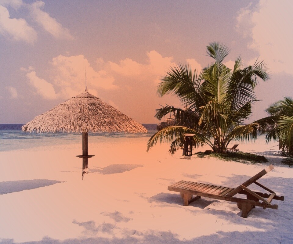 Рай на мальдивах обои