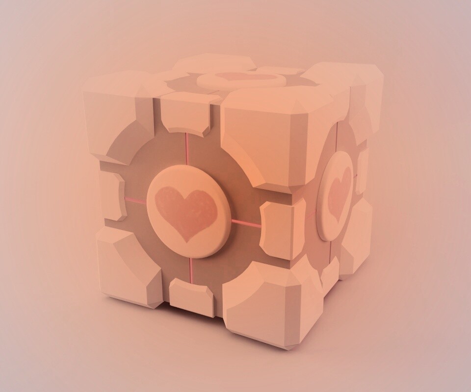 Взвешенный куб-компаньон обои