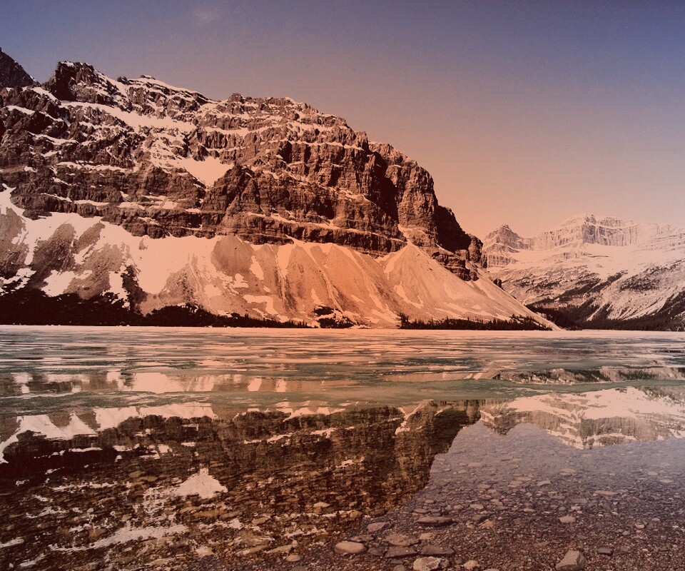 Снежные горы обои