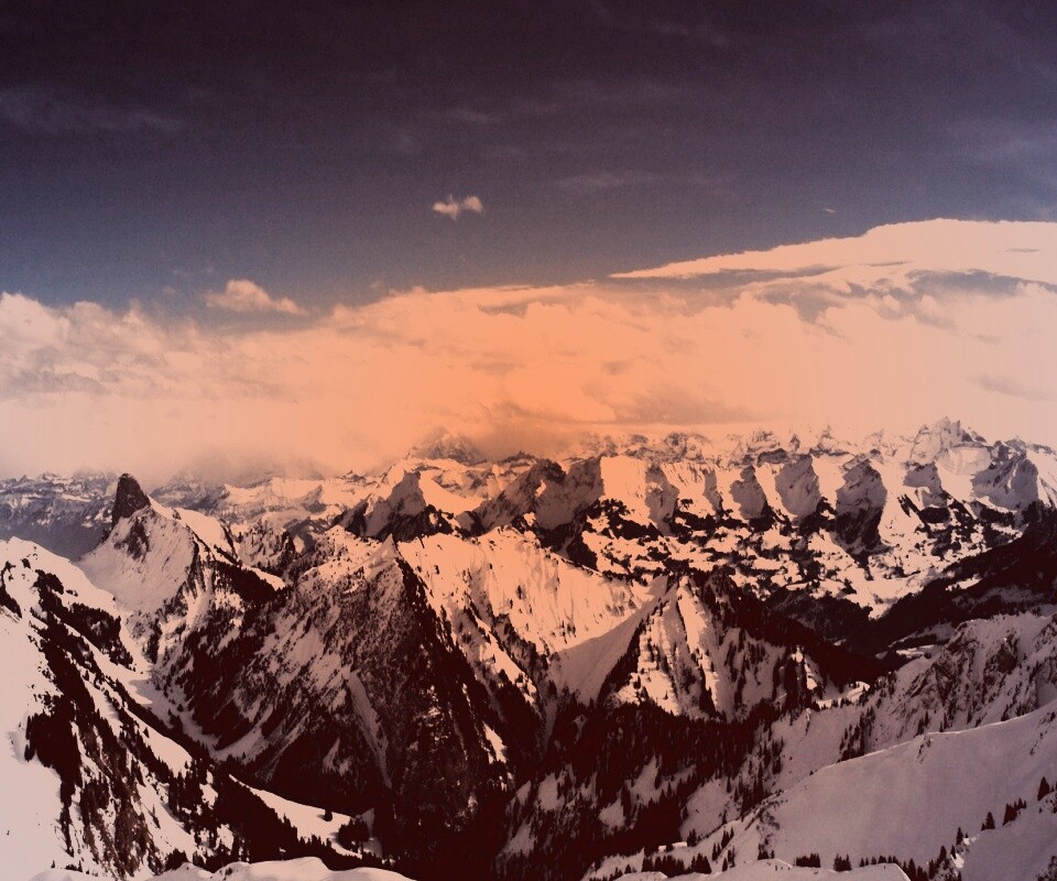 Горный пейзаж обои