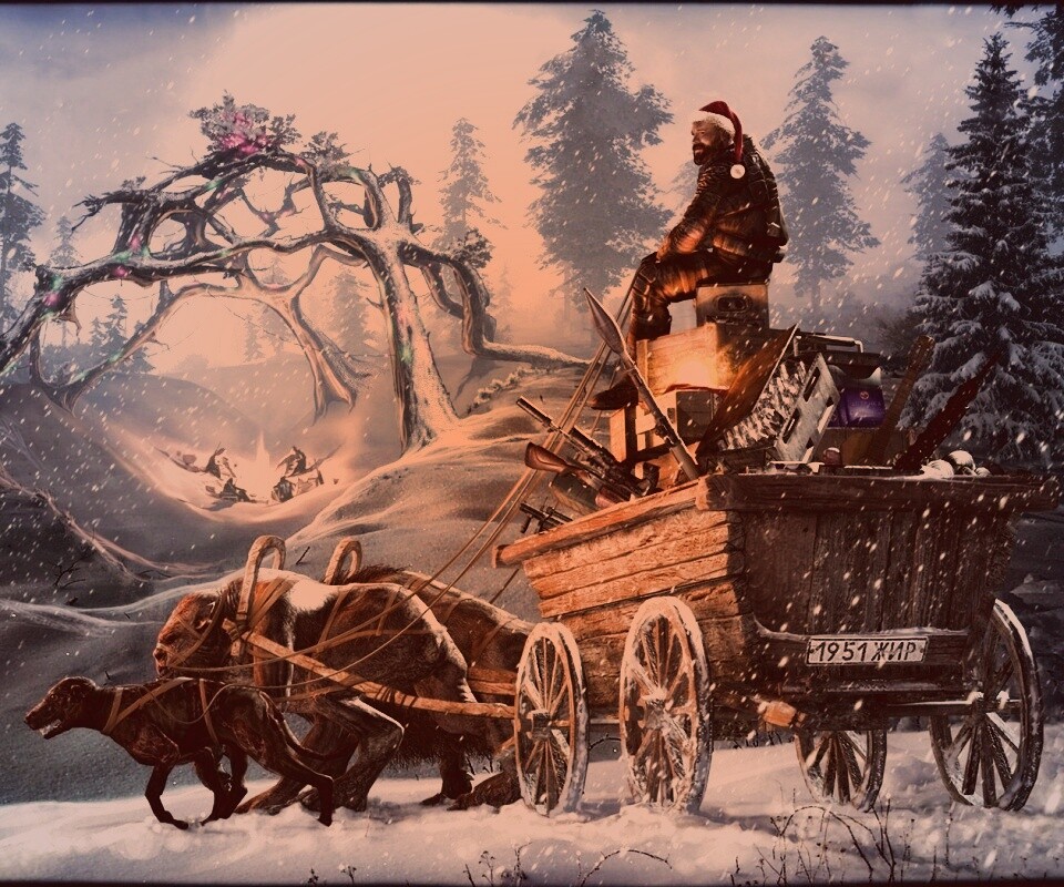 Новогодний Сталкер обои