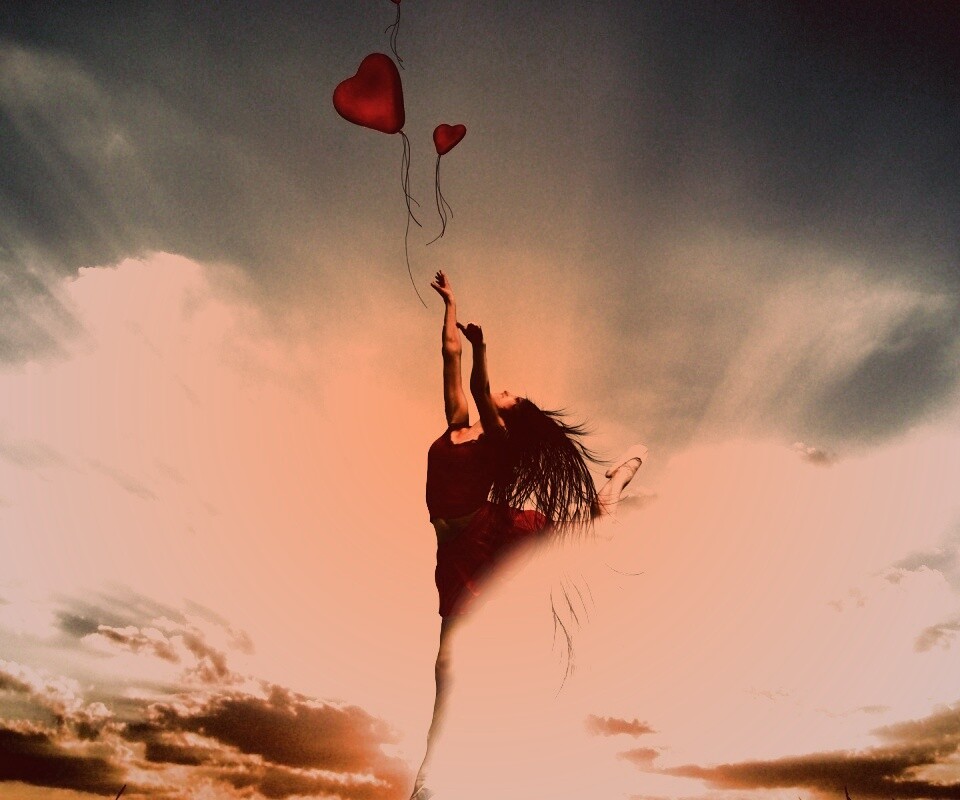 Отпускаяю сердце в небеса обои