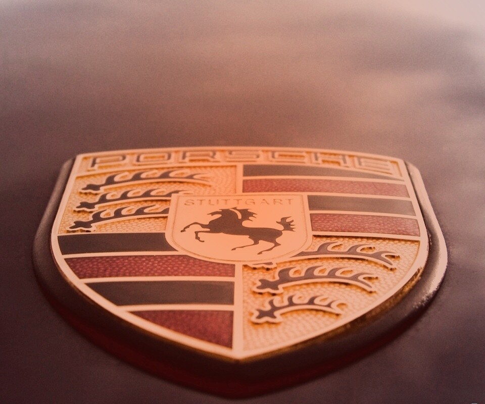 Логотип порше обои