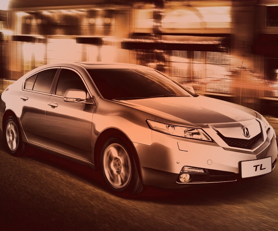 Acura в движении обои