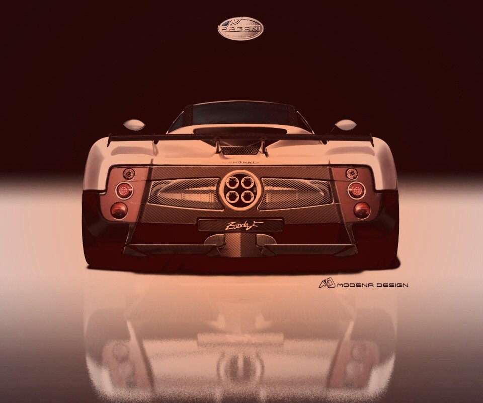 Pagani Zonda рендер обои