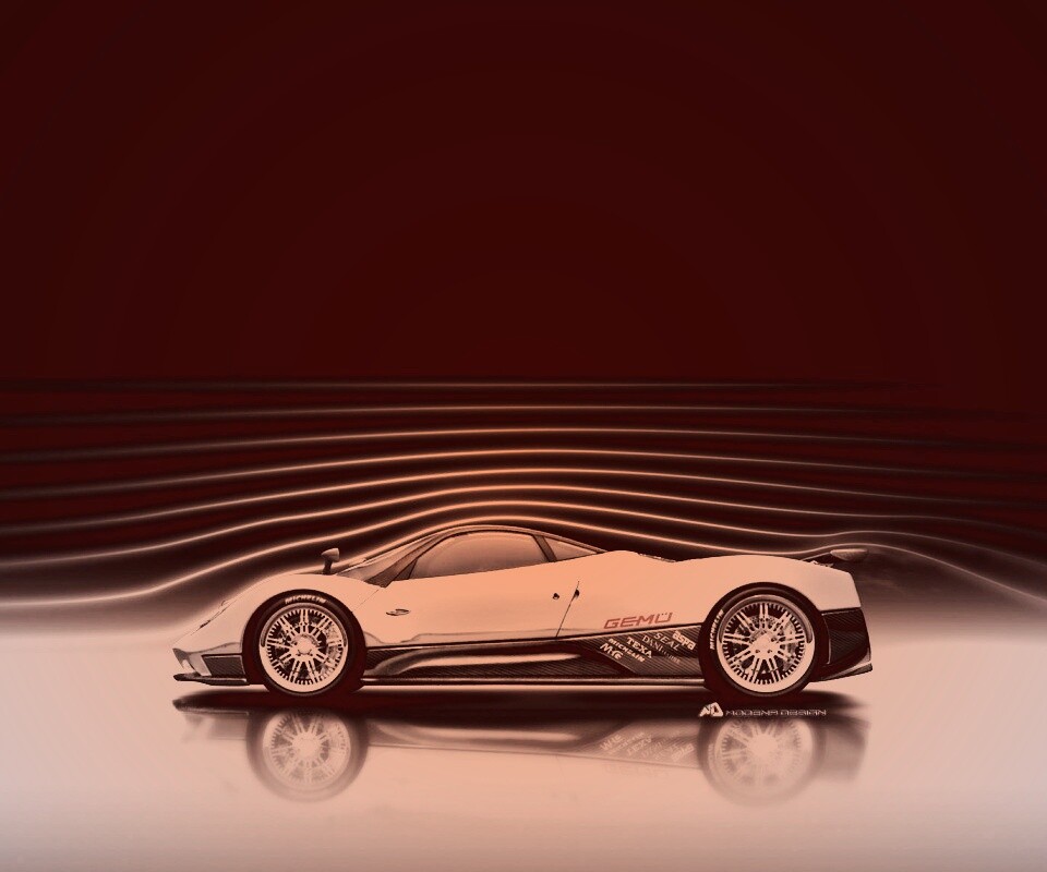 Аэродинамика Pagani Zonda обои