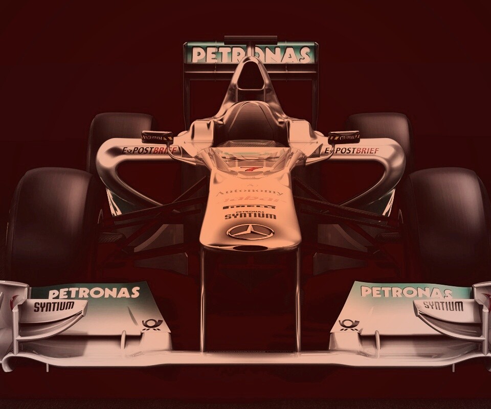 Болид Мерседес обои