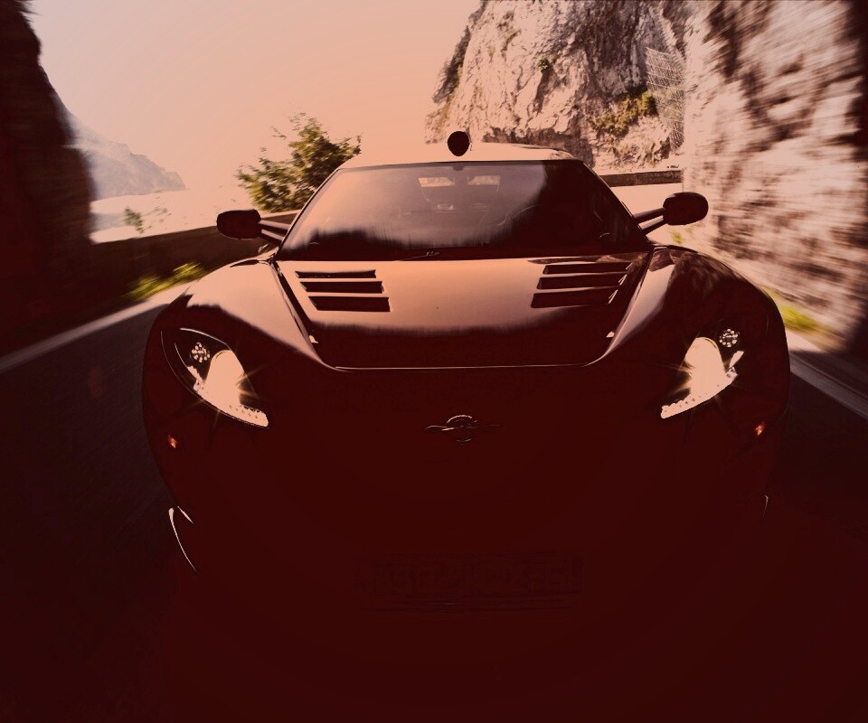 Машина въезжает в тоннель обои