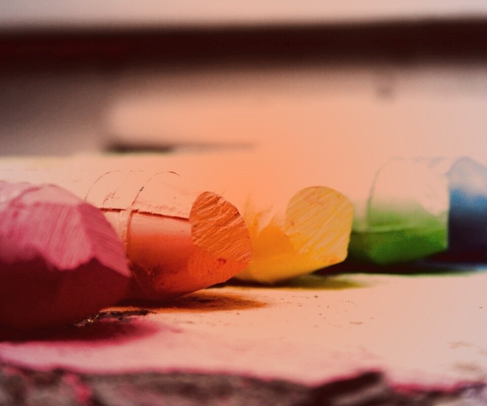 Цветные мелки обои