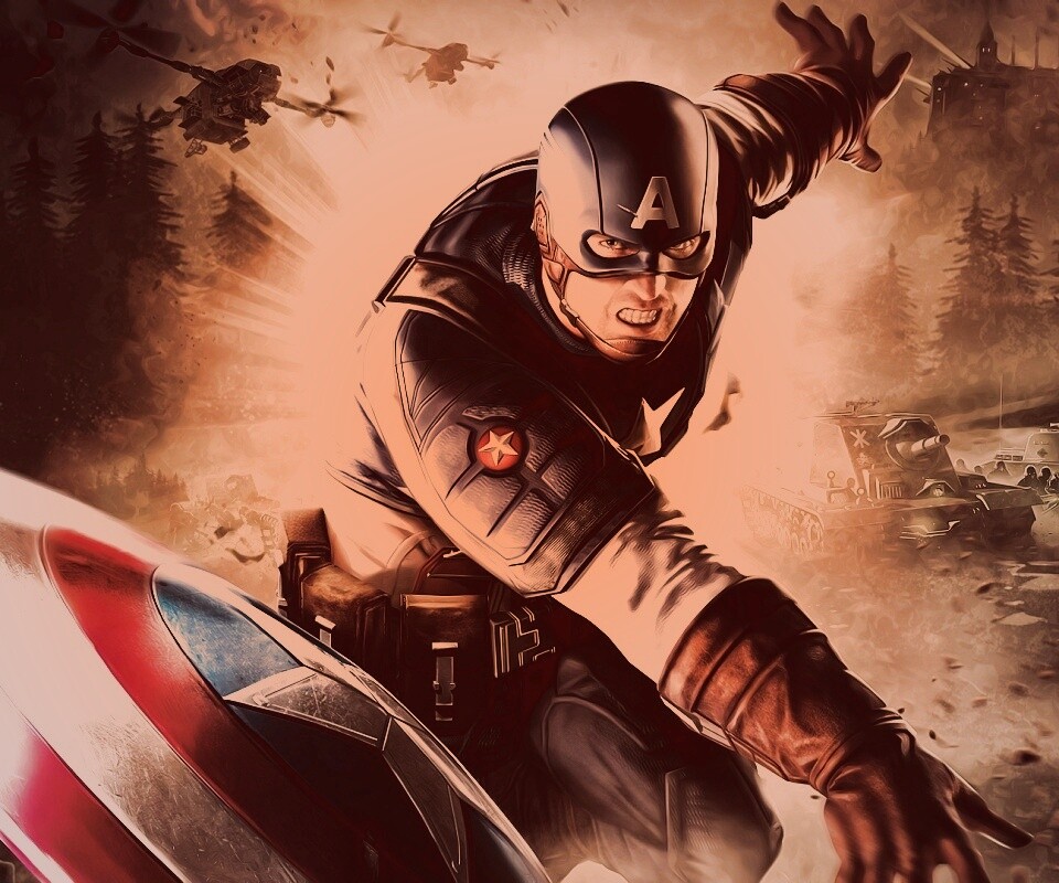 Капитан Америка обои