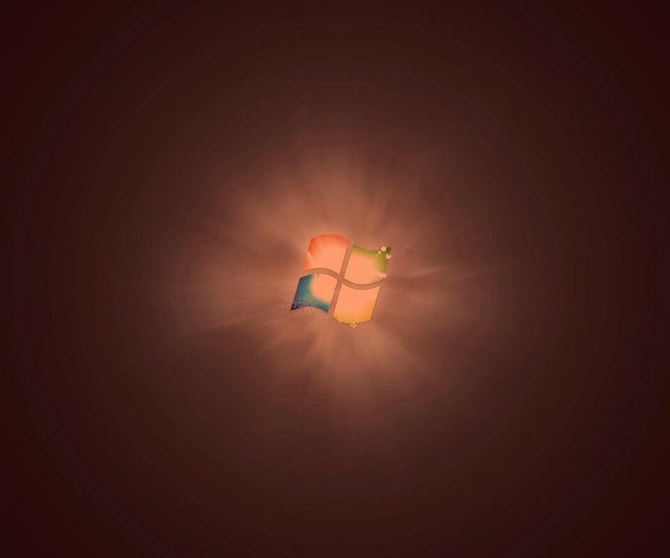 Черные обои Windows Seven обои