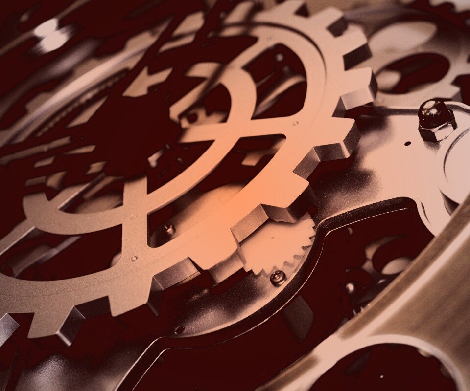 Механизм часов обои